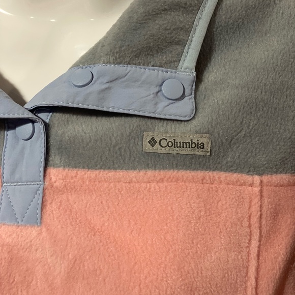 Columbia size XL girls pink and gray pullover - Picture 2 of 3
